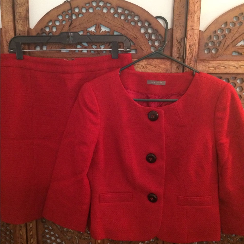 Vintage Ann Taylor Red Suit